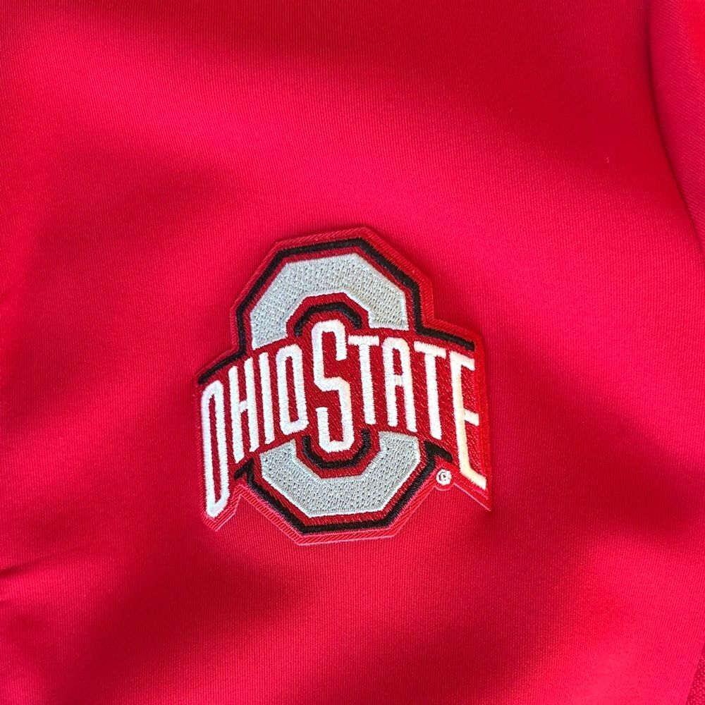 Antigua OSU Buckeyes Women's XL Full Zip Jacket Red Ohio State Gameday Athleisur - Picture 3 of 4